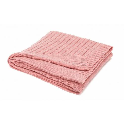 Fillikid - Patura tricotata 100% bumbac - 100x80cm - Pink