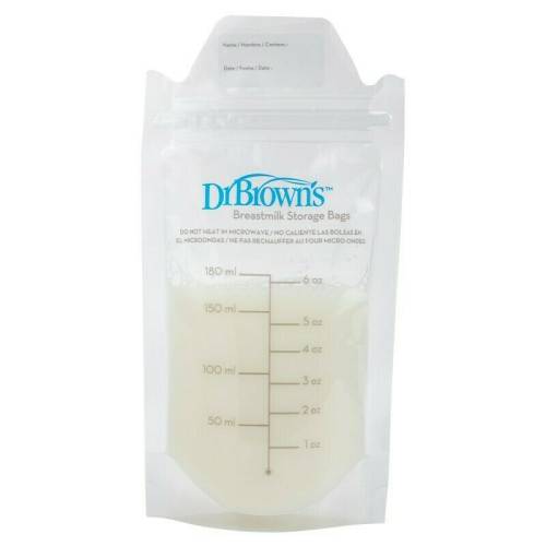Dr Brown‘s - Pungi pentru stocarea laptelui matern (50 pack) 180 ml