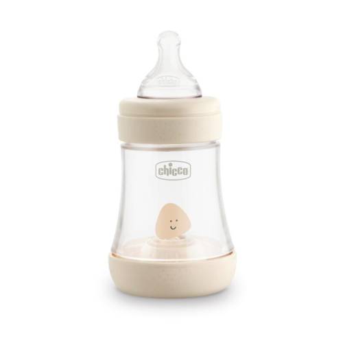 Chicco - Biberon anticolici - Perfect 5 - Cu adaptare la aspiratia bebelusului - Cu forma ergonomica - Cu tetina moale - Fara BPA - 150 ml - 0 luni+...