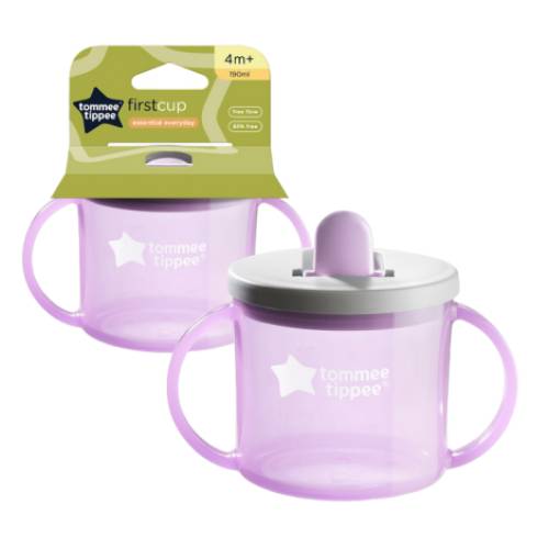 Cana Tommee Tippee First Cup - 190 ml - 4 luni + - Mov - 1 buc
