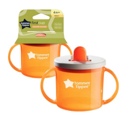 Cana Tommee Tippee First Cup - 190 ml - 4 luni + - Portocalie