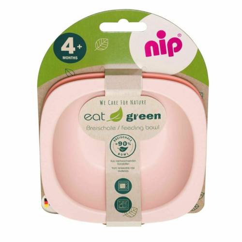 Set 2 castroane Eat Green pentru mancarea copiilor - din plastic bio - lavabile in masina de spalat vase - 4+ luni - nip 37065