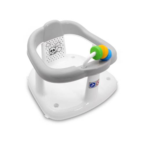 Scaun de baie antiderapant - pentru bebe - Lorelli - Panda - Grey
