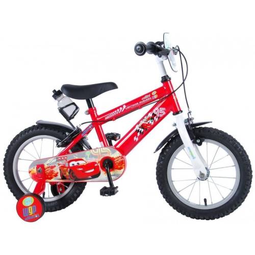EandL Cycles - Bicicleta cu pedale - Disney Cars - 14 - Rosu