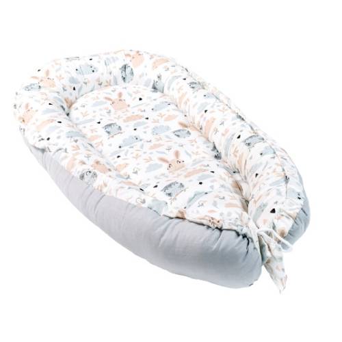 Baby nest multifunctional din bumbac - happy animals