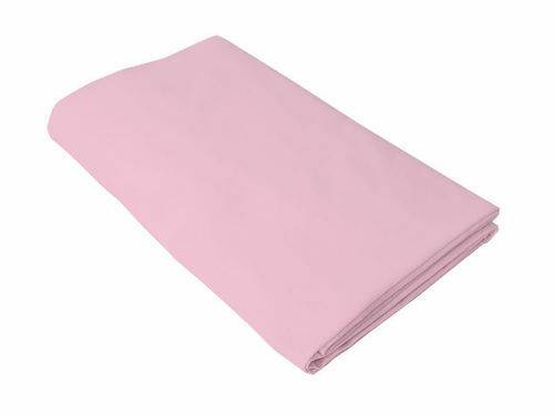 Cearceaf roz - kidsdecor - cu elastic - din bumbac - 52x95 cm