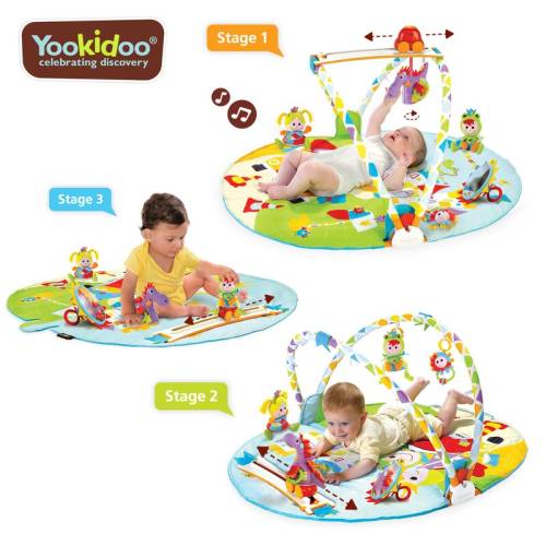 Yookidoo - Jucarie Centru de joaca cu jucarii mobile si activitati fizice - 0-12 luni