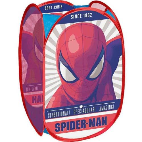 Cutie depozitare jucarii - Seven - Cos - Spiderman - 58x36 cm - Rosu