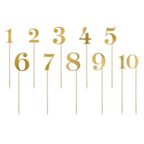 Decoratiune tort numere aurii 255-265 cm