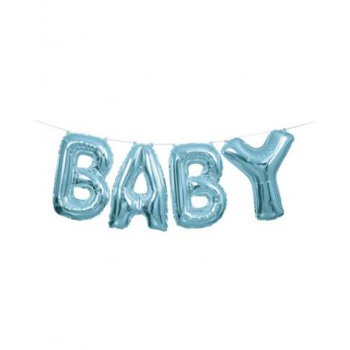Baloane ghirlanda baby albastru - marimea 128 cm