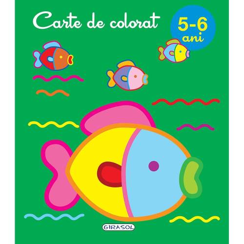 Carte Editura Girasol - Carte de colorat 5-6 ani