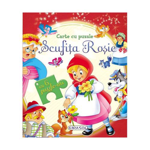 Carte cu puzzle Girasol - Scufita Rosie
