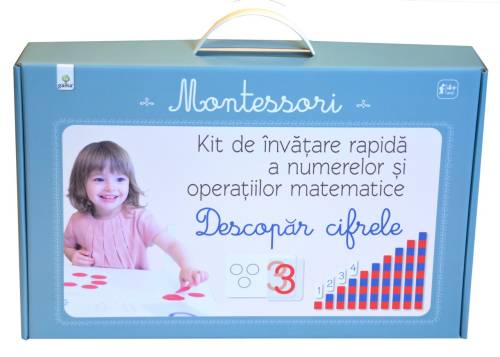 Descopar cifrele Kit de invatare rapida a numerelor si operatiilor matematice - Montessori
