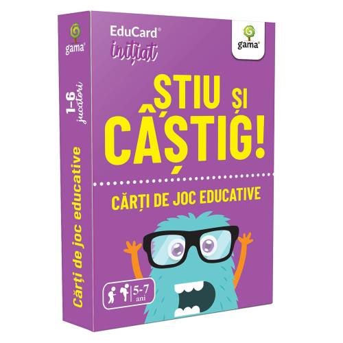Editura Gama - Carti de joc educative Initiat - Stiu si castig!