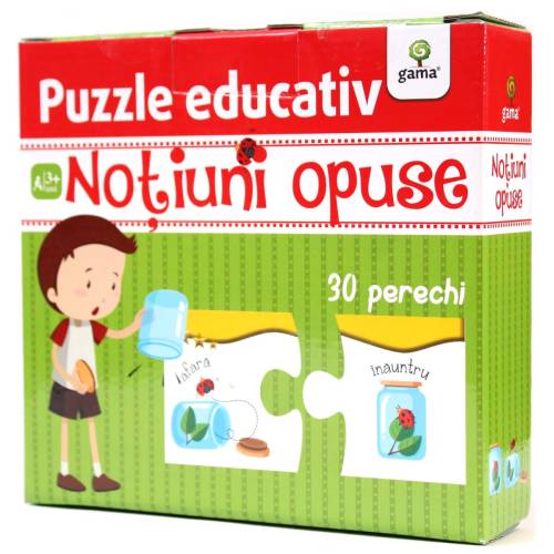 Notiuni opuse - puzzle educativ