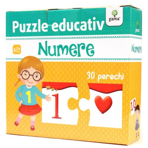 Numere - puzzle educativ