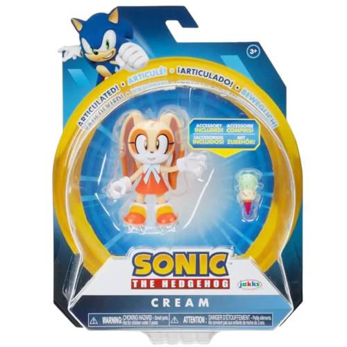 Figurina articulata - Sonic the Hedgehog - Cream - 10 cm