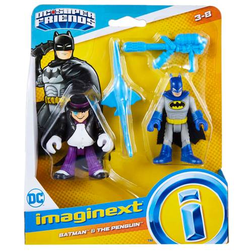 Set 2 figurine - Imaginext - DC Super Friends - Batman si The Penguin - GWP60