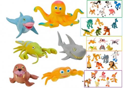 Set 6 figurine animale comice Globo asortate