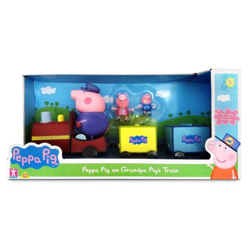 Set figurine Peppa Pig - Trenuletul lui Grandpa Pig
