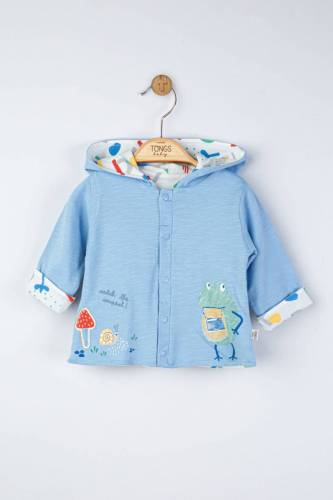 Jacheta subtire pentru copii detective - tongs baby (culoare: albastru - marime: 6-9 luni)