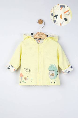 Jacheta subtire pentru copii detective - tongs baby (culoare: galben - marime: 9-12 luni)