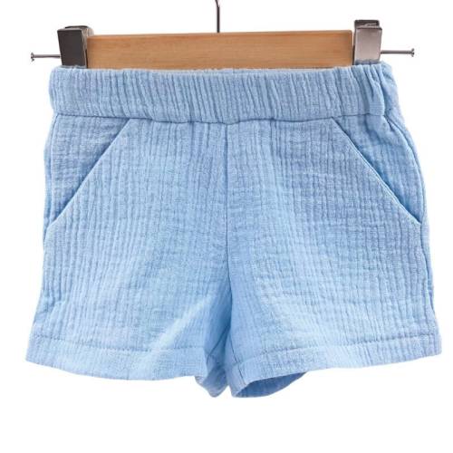 Pantaloni scurti de vara pentru copii - din muselina - Bluebird - 4-5 ani