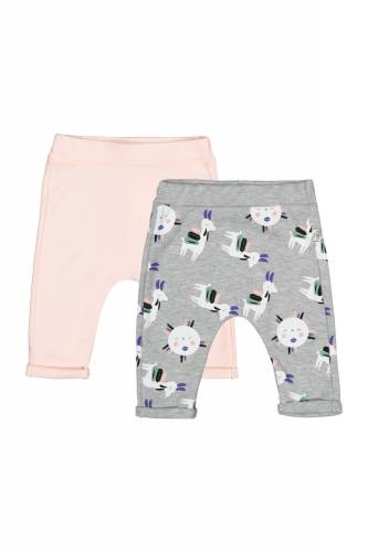 Set de 2 perechi de pantaloni lame pentru bebelusi - tongs baby (marime: 12-18 luni - culoare: somon)
