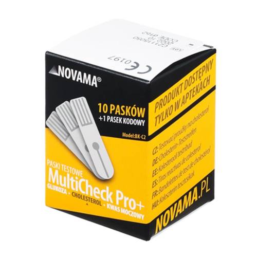 Novama - Teste de colesterol pentru MultiCheck Pro+ - BK-C2 - 10 teste/ cutie