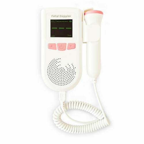 Redline - Monitor Fetal Doppler AD51A - pentru monitorizarea functiilor vitale - alb/roz