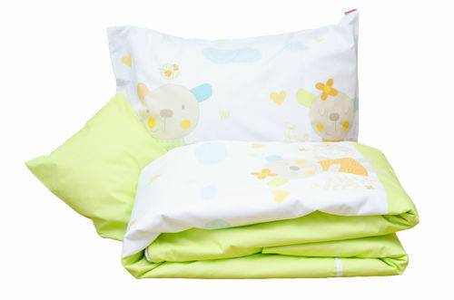 Lenjerie pat copii primavera - kidsdecor - din bumbac - 100x140 cm