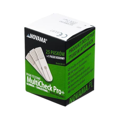 Teste de acid uric pentru Novama MultiCheck Pro+ - BK-U1 - 25 teste/ cutie