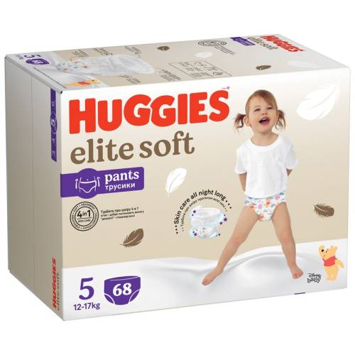 Scutece Chilotel Huggies Elite Soft Pants Box - marimea 5 - 12-17 kg - 68 buc