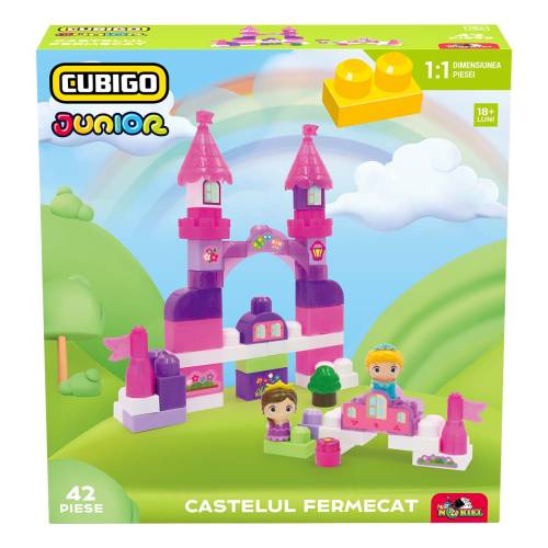 Set de constructie - Cubigo Junior - Castelul Fermecat - 42 piese