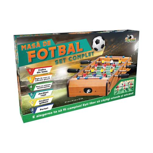 Masa de fotbal din lemn mica Noriel Games - 51 cm