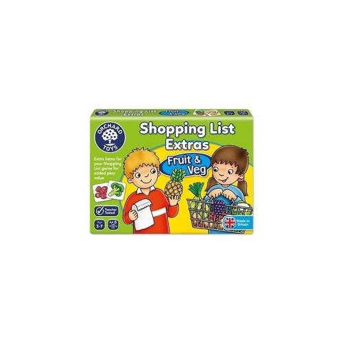 Orchard toys - Joc educativ in limba engleza Lista de cumparaturi - Fructe si legume