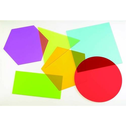 TickiT - Joc matematic Forme uriase 6 buc - Pentru amestecarea culorilor - Multicolor