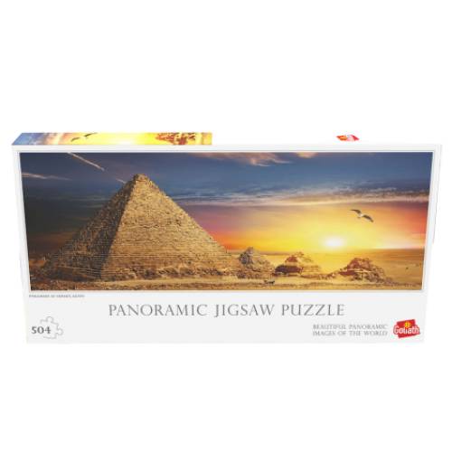 Puzzle Panoramic - Piramidele Egiptene la apus - 504 piese
