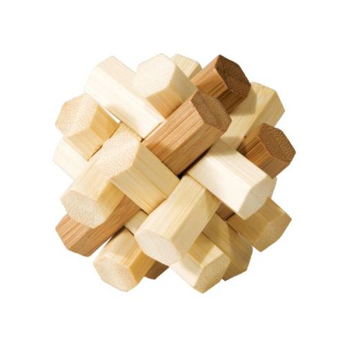 Fridolin - Joc logic IQ din lemn bambus Double Knot