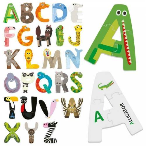 Headu - Puzzle educativ Alfabetul amuzant Puzzle Copii - piese 81