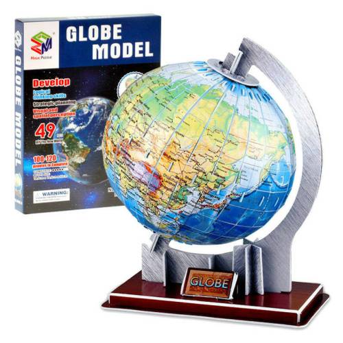 Puzzle educational 3D - Globul pamantesc - 49 de piese