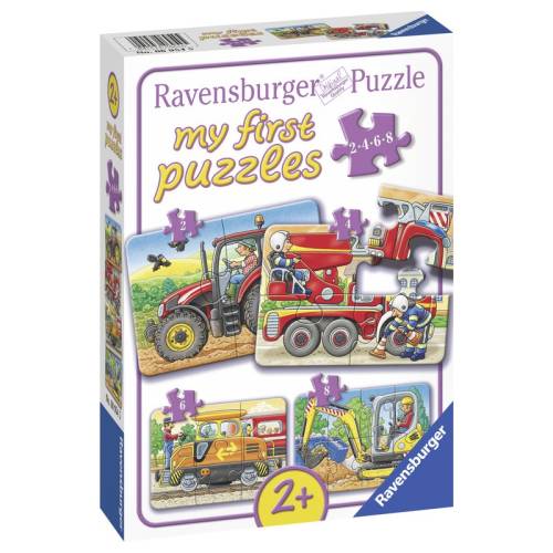 Ravensburger - Primul meu puzzle utilaje agricole - 2/4/6/8 piese