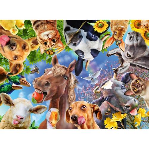 Ravensburger - Puzzle animale Portret cu animale Puzzle Copii - piese 200