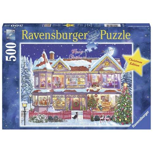 Ravensburger - Puzzle - Casa de Craciun - 500 piese