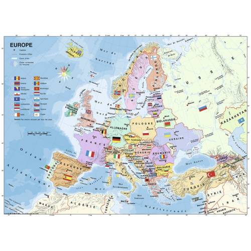 Ravensburger - Puzzle educativ Harta Europei Puzzle Copii - piese 200