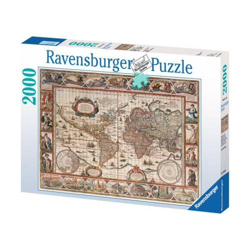 Ravensburger - Puzzle Harta lumii 1650 - 2000 piese
