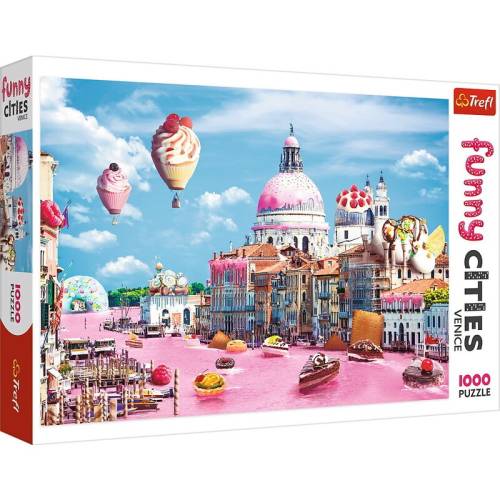 Trefl - Puzzle peisaje Prajiturele la Venetia - Puzzle Copii - piese 1000