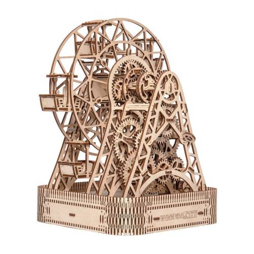 Wooden City - Puzzle 3D Ferris Wheel - Puzzle Copii - Kit model mecanic - piese 429