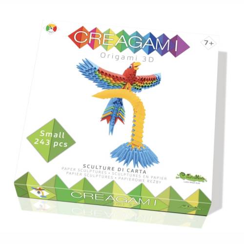 Joc 3D - Papagal Origami - Creagami - 243 Piese
