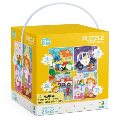 Puzzle 4 in 1 - Meserii (12 - 16 - 20 - 24 piese)